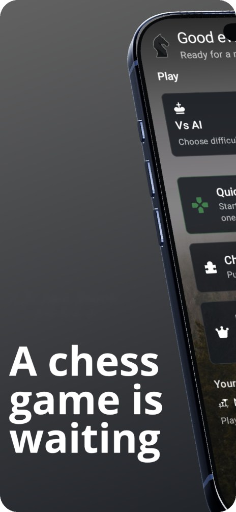 A chess game is waiting